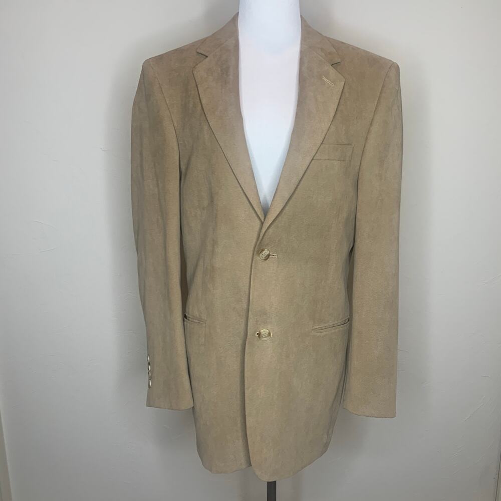 Oversized Blazer Tan Mens Worn as Jacket Sz 38 Regular